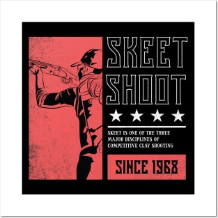 Clay Pigeon Trap Shooting, skeet shoot Gifts Posters and Art